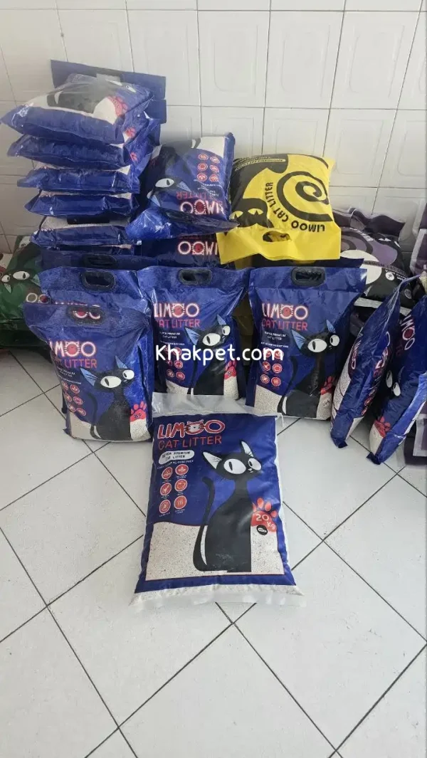 خاک گربه کربن دار آبی لیمو 20 کیلویی