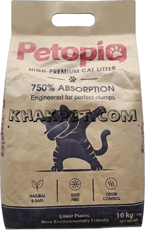 خاک گربه پتوپیا مدل ساده 10 کیلوگرم